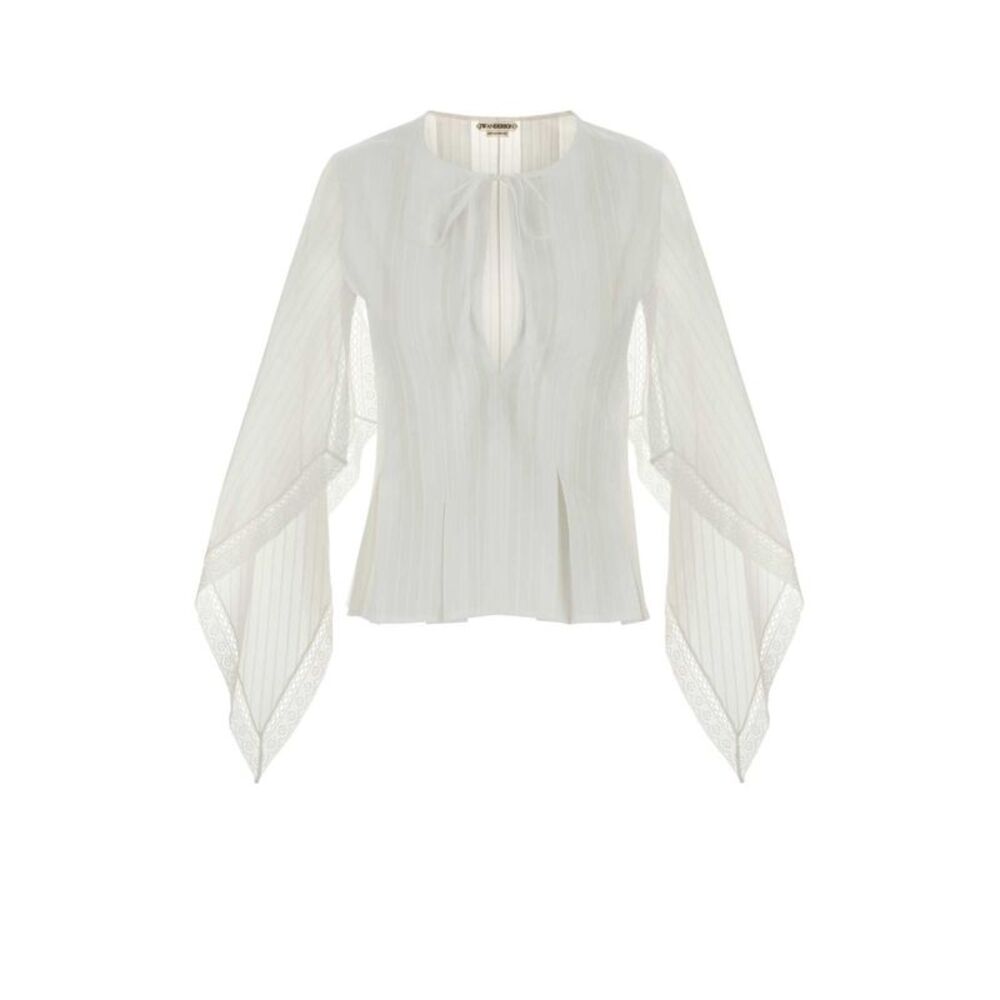 Jw Anderson Women White Cotton Blouse